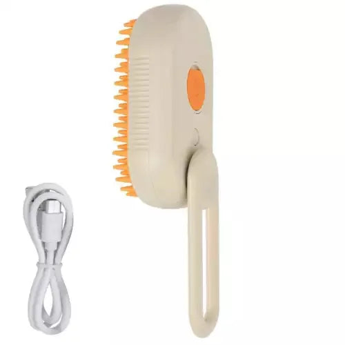 Brosse Vapeur 3-en-1 pour Chien et Chat -Anti-Poils , Nettoyage Profonde et Massage Relaxant